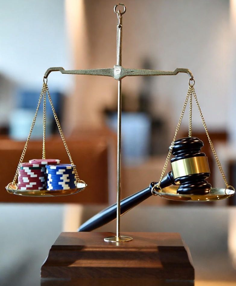 balance scale representing fair play and legal complianc