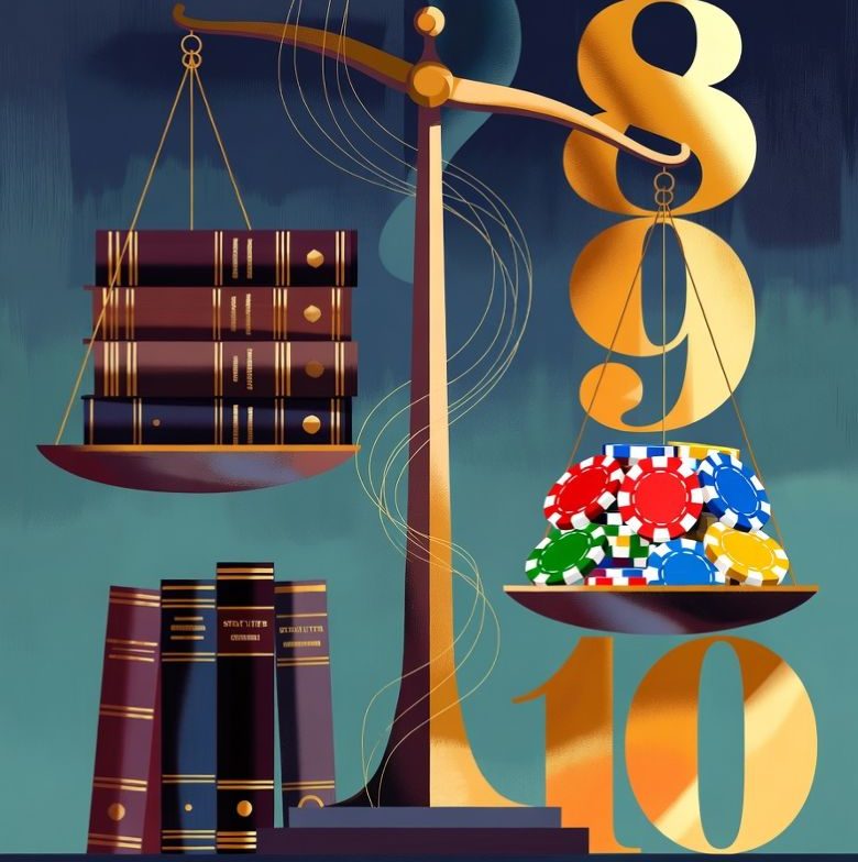 balancing law books and gambling numbers
